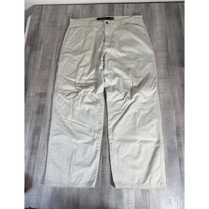 Vintage Levis SilverTab Khakis Carpenter Pants Mens 38x30 Tan Wide Leg Relaxed